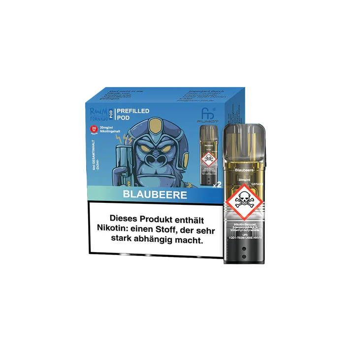 RandM Mit Nikotin RandM Tornado prefilled Pods - Blaubeere