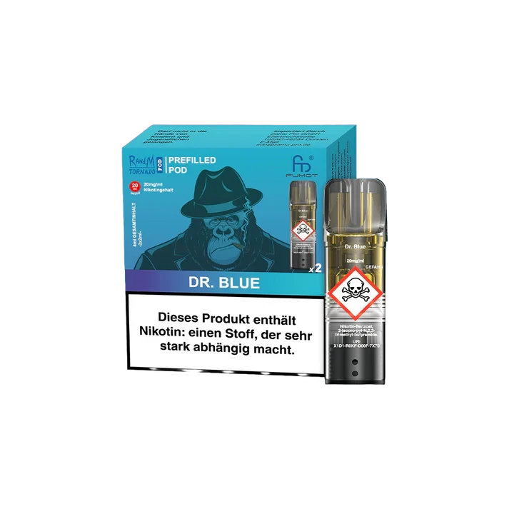 RandM Mit Nikotin RandM Tornado prefilled Pods - Dr Blue
