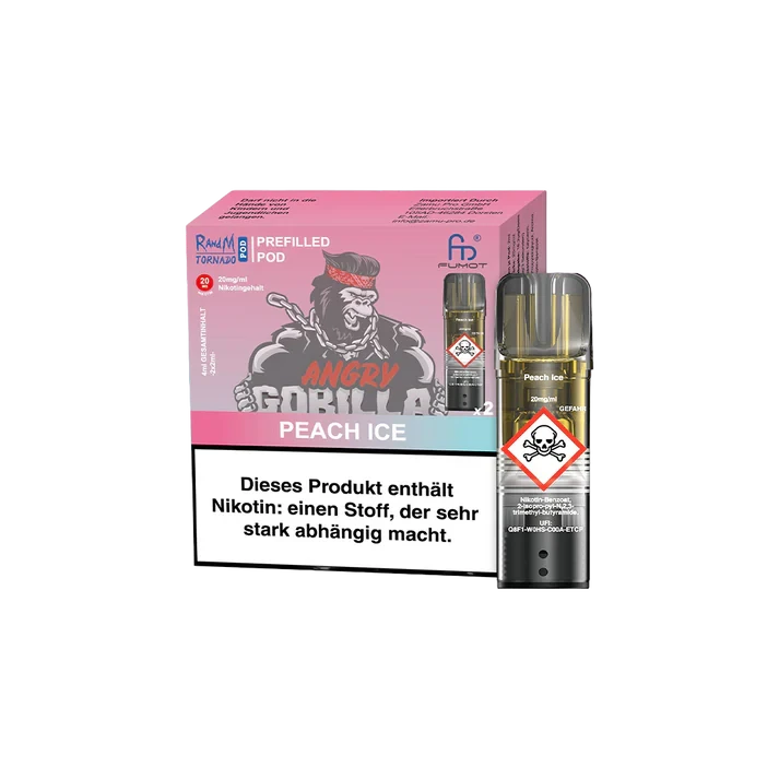 RandM Mit Nikotin RandM Tornado prefilled Pods - Peach Ice