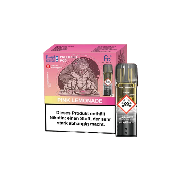RandM Mit Nikotin RandM Tornado prefilled Pods - Pink Lemonade