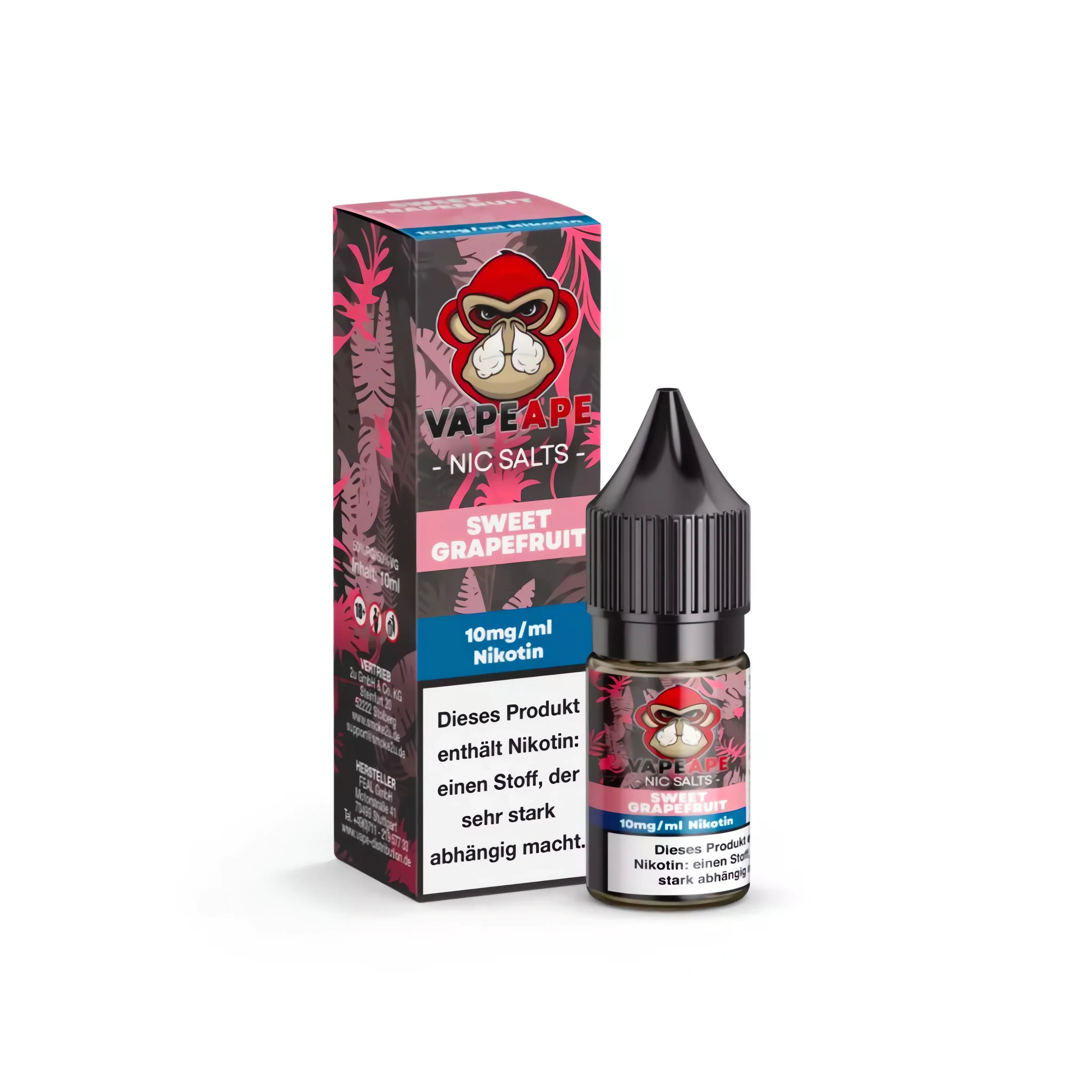 VapeApe Mit Nikotin VapeApe Liquid 10ml - Sweet Grapefruit 10mg